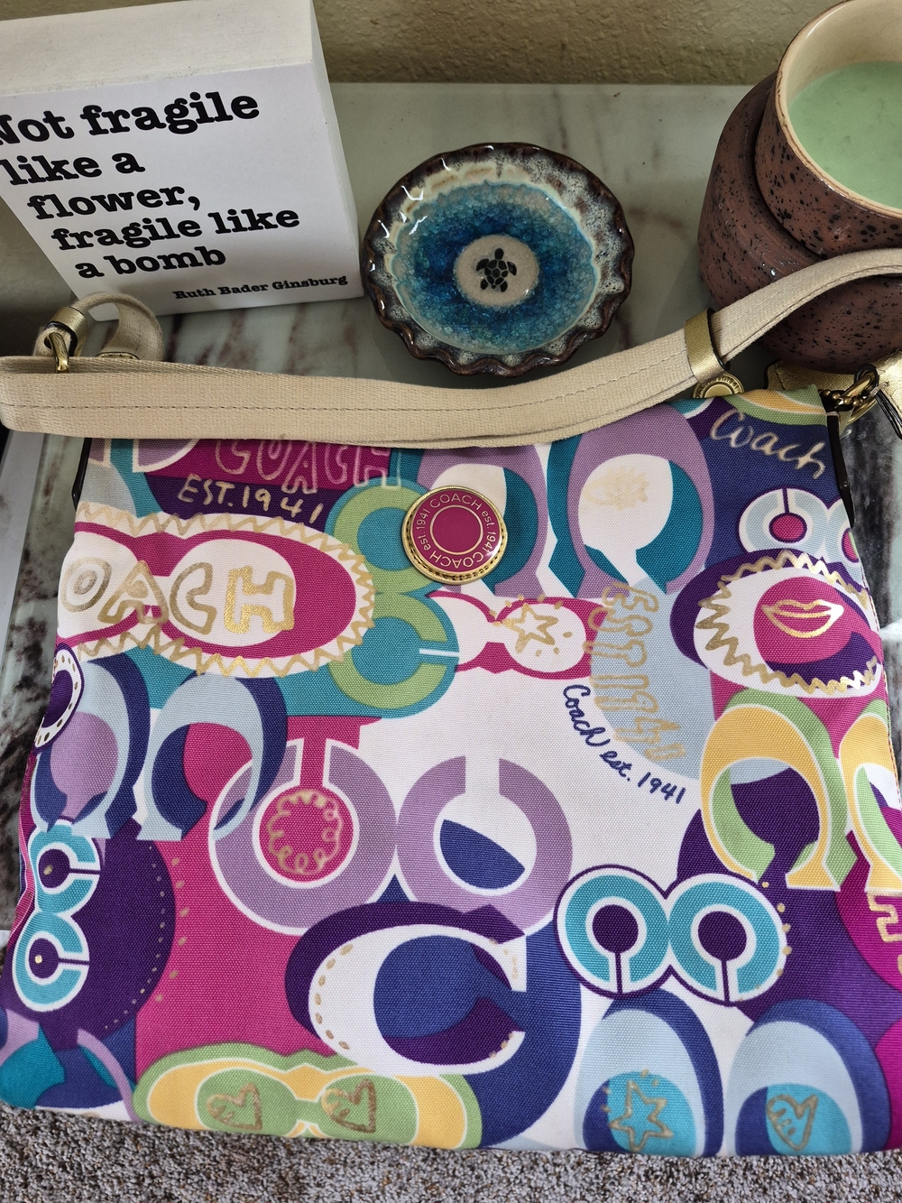Coach Poppy Graffiti Crossbody